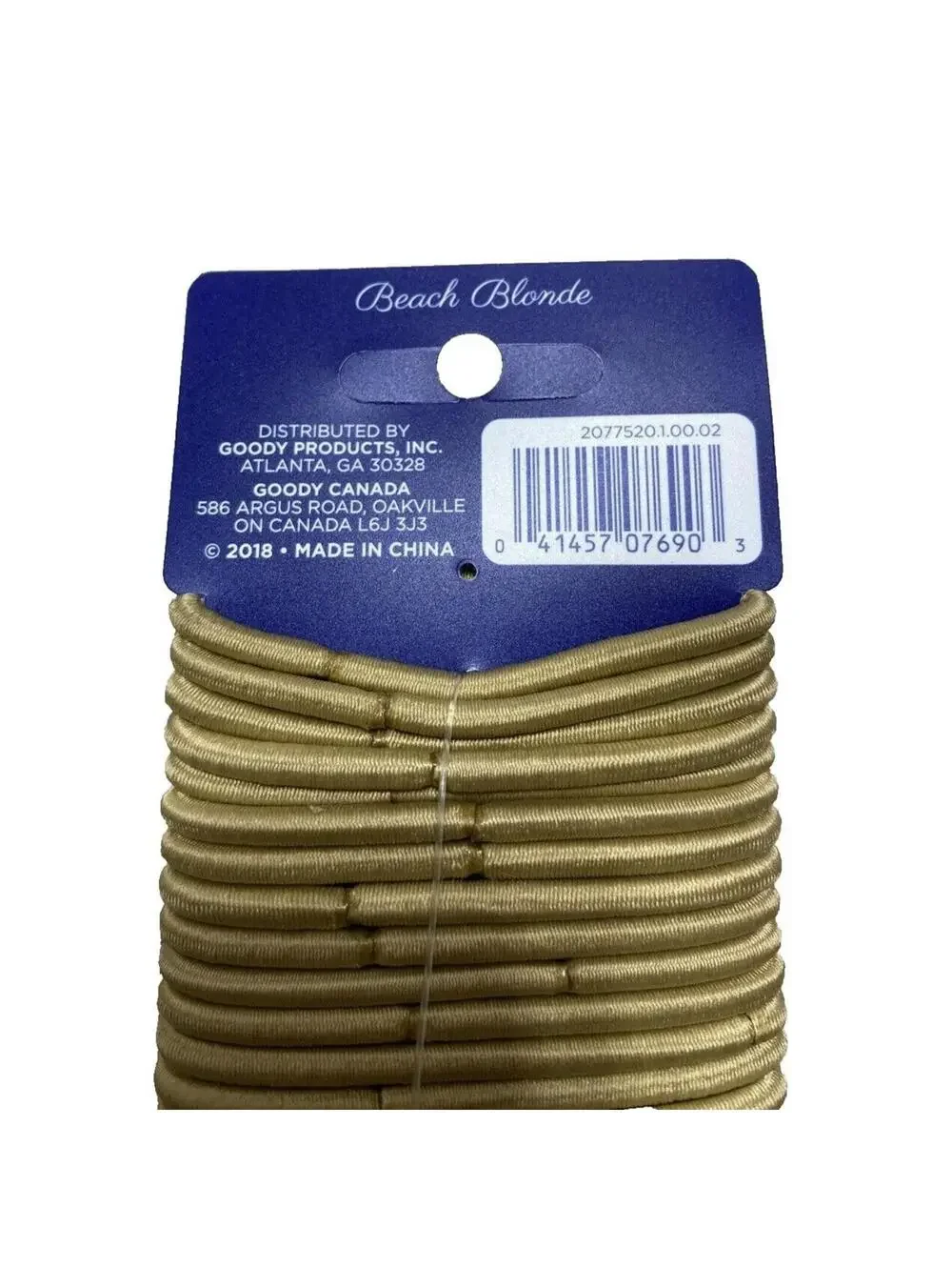 Goody Ouchless Hair Ties Blonde Elastic No Damage Hair Bands New